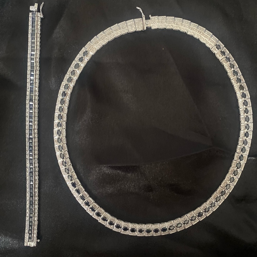 Elegant sterling silver 925 chocker necklace